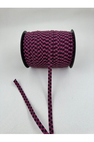 Paşateks 8 Mm Desenli Renkli Tres Lastik-5 Metre-pembe