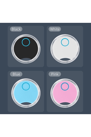 Vkemall Akıllı Takip Cihazı - Anahtar, Cüzdan Ve Evcil Hayvanlar İçin Bluetooth Konum Bulucu İos/android Uyumlu Beyaz