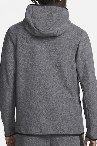 Nike Sportswear Tech Fleece Winter Full Zip Gray Hoodie Kapüşonlu Kalın Erkek Sweatshirt Gri