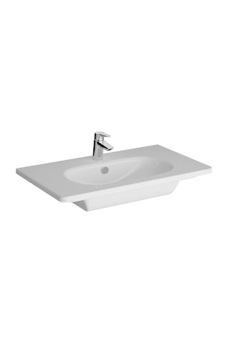 Vitra Zentrum Etajerli Lavabo 80 x 46 CM-Beyaz 7793B003-0001