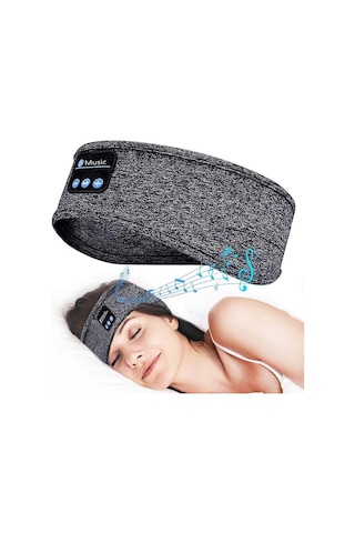 Hfambition Sunmostar Gri Bluetooth Uyku Kafatası - İki Yönlü Mikrofonlu, 3'ü 1 Fonksiyonlu, Spor Ve Uyku İçin Konforlu Kulaklık Diğer