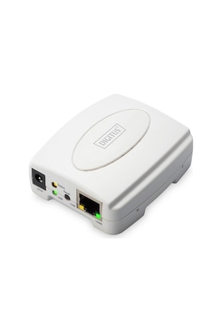 Digitus 1 Port Fast Ethernet Print Server, 1 X Usb 2.0 Port, 1 X Rj45\ndigitus Usb Print Server, 1-po-128992