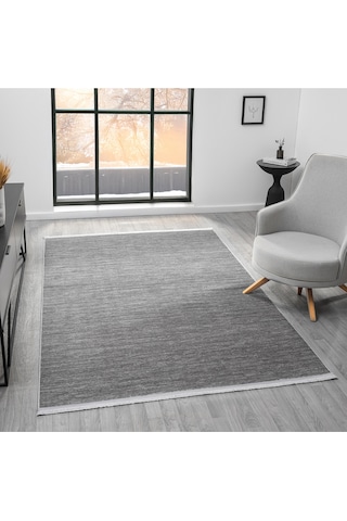 Mariesse Home Aspendos Akrilik Dokuma Salon Mutfak Koridor Kesme Yolluk Dokuma Makine Halısı 5119-antrasit