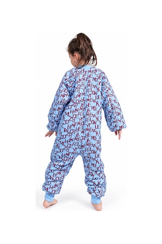 Babyhola 2.5 Tog Yorgan Gerektirmeyen Kalın Elyaf Dolgulu Çocuk Uyku Tulumu Pamuk Astarlı Unisex 6020 Saks
