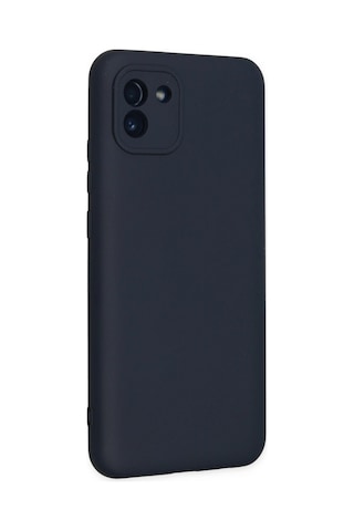 Samsung Samsung Uyumlu Galaxy A03 Kılıf Nano İçi Kadife Silikon - Lacivert