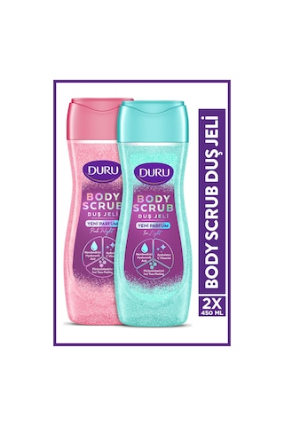 Duru Body Scrub Pink Delight & Ice Light Duş Jeli 2x450 Ml Diğer