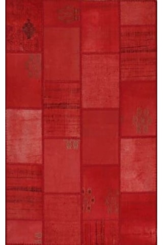Eko Halı Alaçatı Alc 01 Red El Dokuma Patchwork Halı