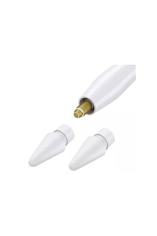Apple Uyumlu iPad Pencil Kalem 1 ve 2 Nesil Yedek Uç Başlık 2 Adet