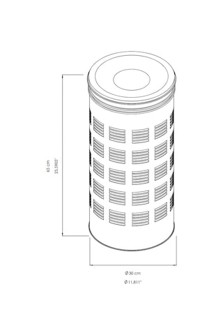 Safell Paslanmaz Çöp Kovası Çap 30 Boy 65cm, Paslanmaz Çelik Kova Çelik