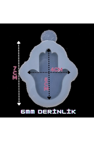 Epoksi Silikon Tek Fatma Ana Anahtarlık Kalıbı