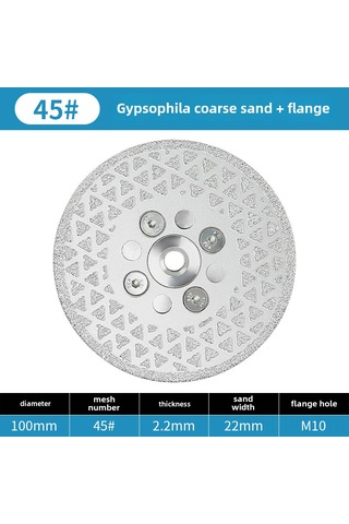 Suofeng Chuan Xing 10 Cm El Fırçası Taş Zımpara Diski - Mermer Granit Yüzey Yenileme, Kırık Tamiri İçin 45 Kaba Zımpara