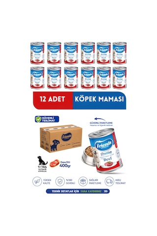 Premium Dana Etli Yetişkin Köpek Konservesi 12 X 400 Gr Chunk Special