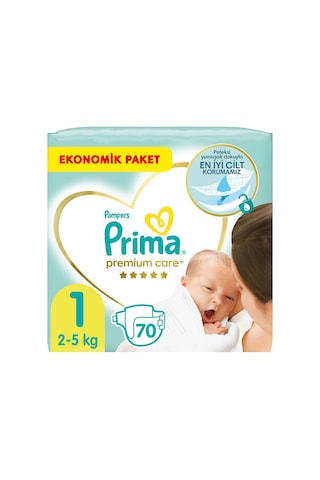 Prima Bebek Bezi Premium Care 1 Numara Yenidoğan Jumbo Paket 70 Adet
