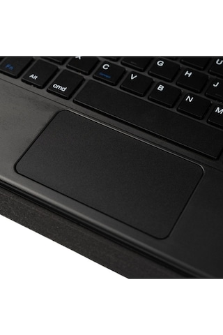 Samsung Uyumlu Galaxy Tab A 8.0 2019 Zore Border Keyboard Bluetooh Bağlantılı Standlı Klavyeli Tablet Kılıfı Klavyeli Kılıf