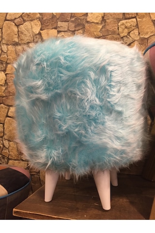 Onurdesign16 Peluş Puf Konforlu Beyaz-Sarı-Pembe-Mavi-Rangarenk Puflar