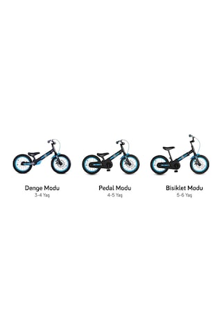 Smartrike Xtend 3'ü 1 Arada Büyüyen Çocuk Bisikleti, 3-7 Yaş İçin Dengeden Pedala Eğitim Bisikleti Mavi