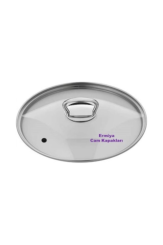 Çelik Döküm Teflon Granit Tencere Tava Sahan Için Cam Kapak 26 Cm Cam Kapak Tenceresiz
