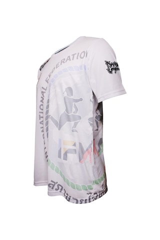 Dragondo Tx8591 Ifma Muaythai Tişört Ifma Dijital Basklı Muay Thai Tişört Beyaz