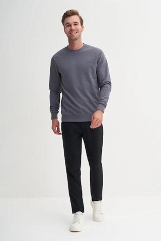 Cazador Slim Fit Mevsimlik 3 İplik Pamuk Karışımlı Sweatshirt-56100 Gri