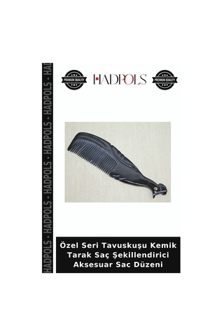 Özel Seri Tavuskuşu Kemik Tarak Saç Şekillendirici Aksesuar Sac Düzeni