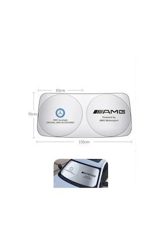 Mercedes Amg İçin Ön Cam Güneş Koruyucu, 150 Cm X 70 Cm 388580747