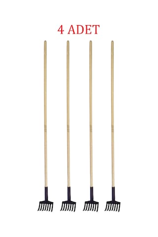 Zeytin Toplama Tırmığı 7 Dişli Ahşap Saplı 150 Cm 4 Adet