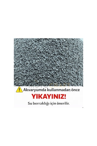 Bazalt Siyah Akvaryum Kumu İnce Granül Dekoratif Akvaryum Taban Kumu Aquascape Teraryum Dekor Kumu