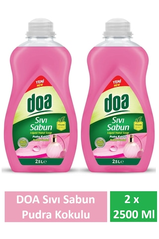 Doa Sıvı Sabun Pudra Kokulu 2.5 Lt X 2 Adet