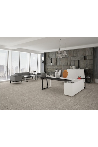 Dila Siyah&beyaz Metal Yönetici Çalışma Masası 180 160