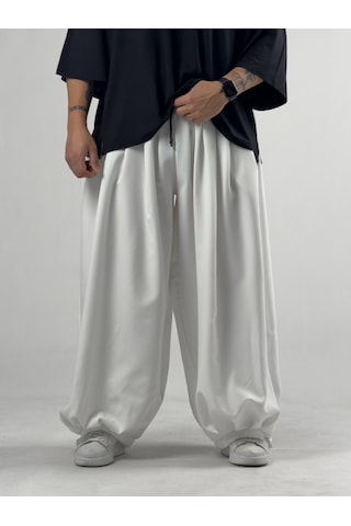 Cocopelli Süper Oversize Ekru Erkek Jogger Pantolon Coc3234