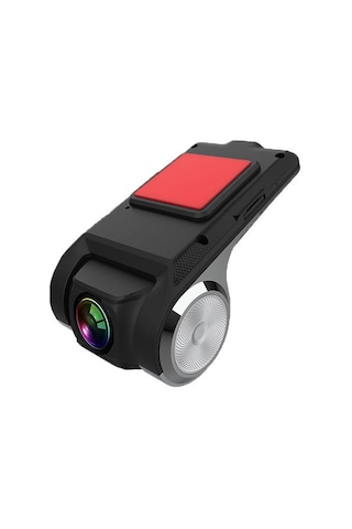 Youtek Oto Dvr Mini Kamera 1080p Full Hd Gece Görüşü 90 Döner Lens Adas Yol Asistansı Döngü Kaydı Usb Beslemeli Siyah