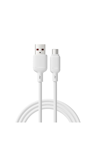 Abatech Usb-c To Usb-a 3a Qc Hızlı Şarj Kablosu Beyaz