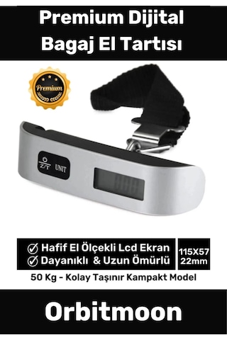 Özel Seri Dijital Lcd Ekran Bavul Ağırlık Çok Amaçlı Taşınabilir Bagaj El Tartısı Max 50 Kg Çok Renkli