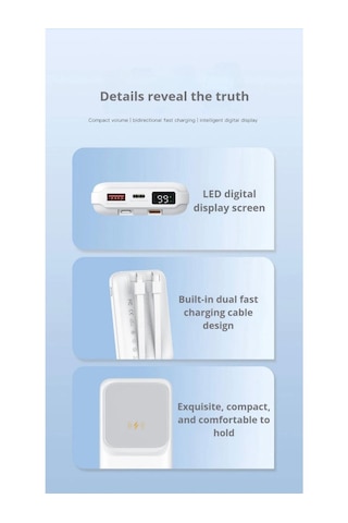 Magsafe Özellikli 22.5w 10.000mah Type-c Lightning Powerbank