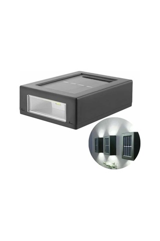 Dekoratif - 147 - Duvar Lambası Solar Güneş Enerjili - Kmrsfres - Bahçe Aydınlatması