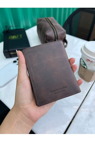 Mft Leather Hakiki Deri Erkek Cüzdan - Kartlıklı, İsim Yazılı, Kişiye Özel Gloria 1421 - Tiguan Kahve Tiguan Kahve
