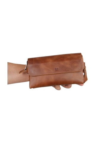 Mft Leather Hakiki Deri Unisex El Çantası Boliva 9874 Tiguan Taba