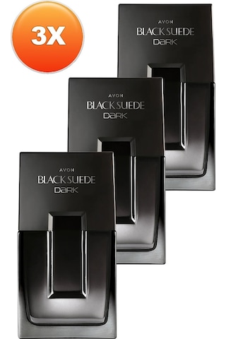 Avon Black Suede Dark Erkek Parfüm EDT 3 x 75 ML