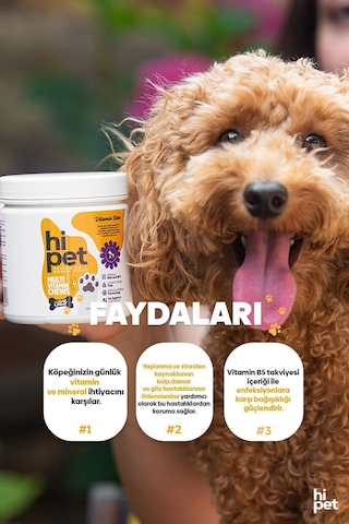 HiPet Multivitamin Çiğnenebilir Tablet