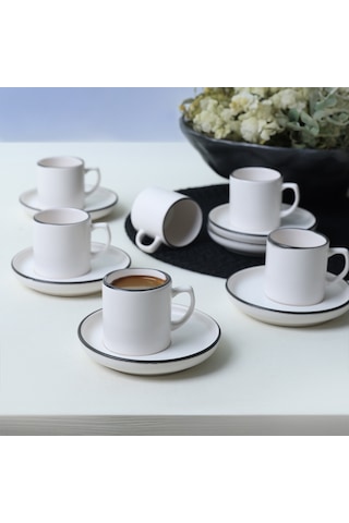 Keramika Simply Nordic Kahve Takımı 12 Parça 6 Kişilik 19985