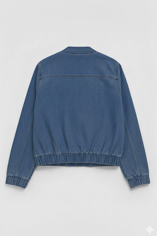 Kadın Mavi Bomber Denim Ceket mavi