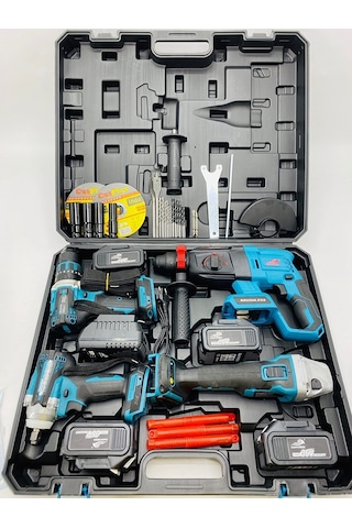 Dawreek 4'lü Set (somun Sıkma Şarjlı Kırıcı Spral Çelik Mandrel