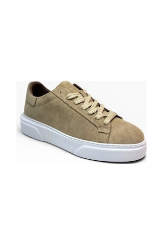 Brt Lf-050-26 Hakiki Süet Deri Anatomik Erkek Sneaker Kum