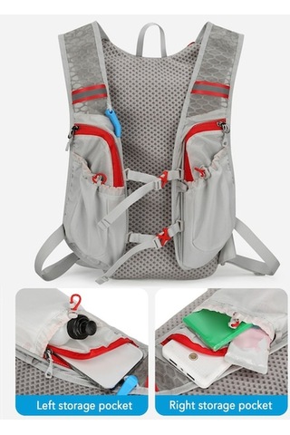 Dancemonkey Hafif Su İçme Sırt Çantası, Koşu Sırt Çantası, Siyah Siyah