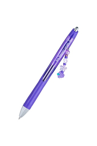 Xberry Jel Kalem Charmlı - 07mm Yuvarlak Uç Menekşe