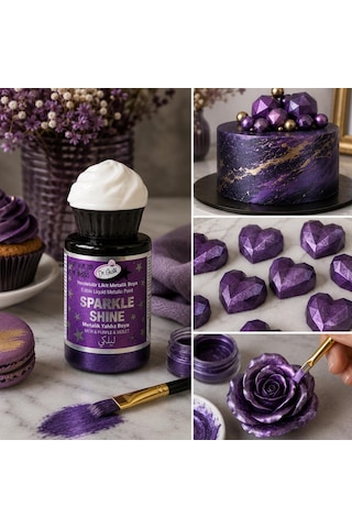 Boya Sparkle Lıquıd Mor 60 Gr