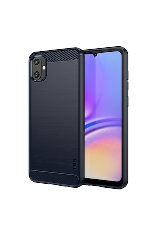 Samsung Galaxy A05 4g Tpu Kılıf Karbon Fiber Doku Telefon Kılıfı Mofı Jk Tpu Serisi-1 Mavi