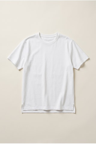 O Yaka Double Face T-shirt Jsco Ekru
