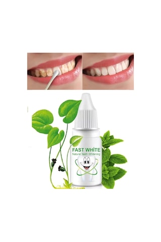 Fast White Natural Teeth Whitening Diş Beyazlatma ve Tartar Temizleme Sıvısı 10 ML