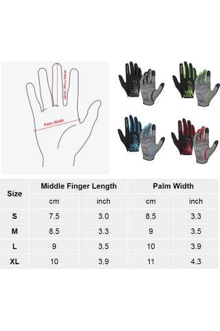 Ranyeek Bisiklet Eldiveni: Dokunmatik Uyumlu, Ter Emici, Nefes Alabilir, Unisex Tasarım Siyah, M Siyah